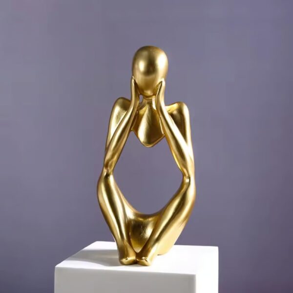 Figuras De Escultura De Pensador Para Decoración Elegante1