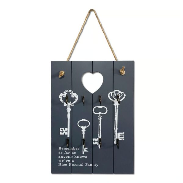 Porta Llave De Madera Colgador Para Llaves Decorativo1